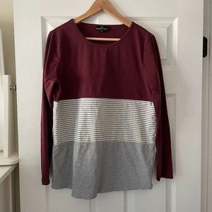 Nursing Queen Size Medium Color Block Nursing Shirt